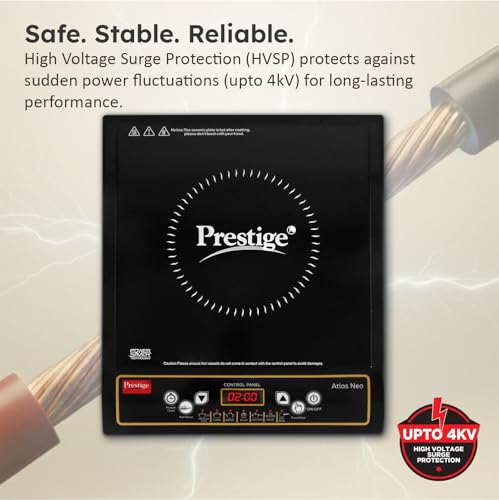 Prestige Atlas Neo 1200W Induction Cooktop (Black, Indian Menu Option) - Image 5