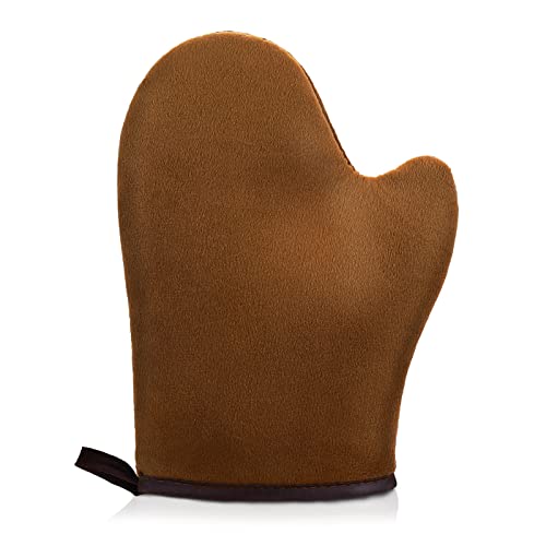 WLLHYF Selbstbräuner Handschuh Applikator Handschuhe 3D Design ultraweich Gesichtsbräunung Rückenlotion Applikatoren Selbstbräunungshandschuh für Ihren Rücken (braun)