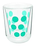 Zak Designs 1783-4715 Dot Dot Doppelwand Glas 7,5 cl, Blau