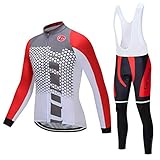 Coconut Ropamo Men's Cycling Clothing Sets Long Sleeve Cycling Jersey Sets Road Bike Clothing 4D...