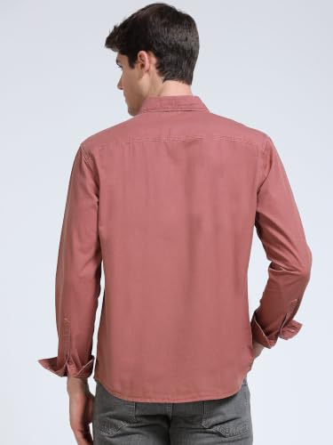 Image of StitchX Men's Full Sleeve Core Essentials Twill Over-Dyed Shirt XS-2XL
