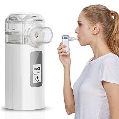 MGLIFMLY Mini Handheld Cool Mist Steam Inhaler, Portable Steam Sprayer for Travel or Home Daily Use, Compact Sprayer Inhaler for Kids and Adults