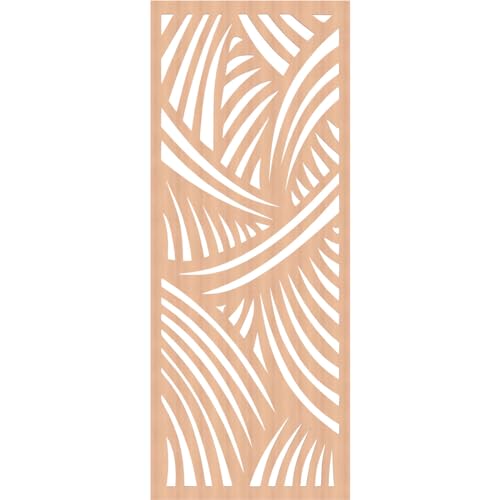 Image of 35 3 /8 inch W x 89 3 /8 inch H x 1 /4 inch T Chester Decorative Fretwork Wood Wall Panels, Alder