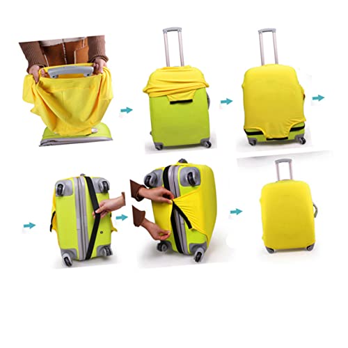 Elastic Suitcase Cover for Luggage Protective Travel Bag Pink High Elasticity Dirt and Scratch Resistant Easy for Travel Accessories2