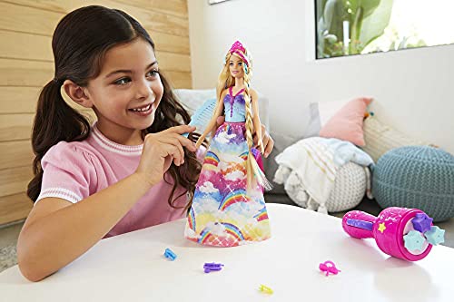 Barbie GTG00 - Dreamtopia Flechtspaß Prinzessin Haarstyling Puppe mit Zubehör, Geschenk für Kinder von 3 bis 7 Jahren – Bild 3