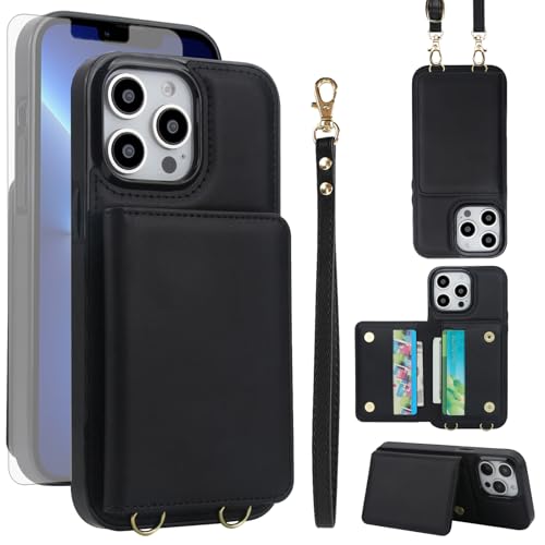 Coque iPhone 14 Pro anti-rayures étui portefeuille contre le vol de données bancaires
