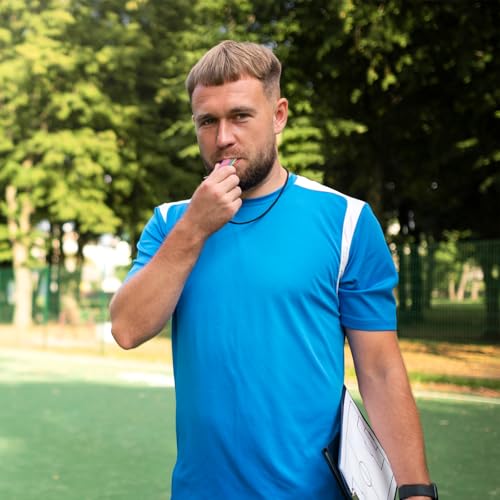 CIATBYYJ 2 Stück Edelstahl Trillerpfeife,Bunt Schiedsrichter Pfeife,Metall Whistle mit Umhängeband,Profi Sportpfeifen,Personalisiert Trillerpfeife für Schulsport Fußball Hundetraining Sportunterricht – Bild 6