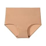 Genérico Bragas Mujer de Cintura Alta, Tela Helada Transpirable, Sexy y Cómoda, con Entrepierna de Algodón, Ropa Interior Diaria