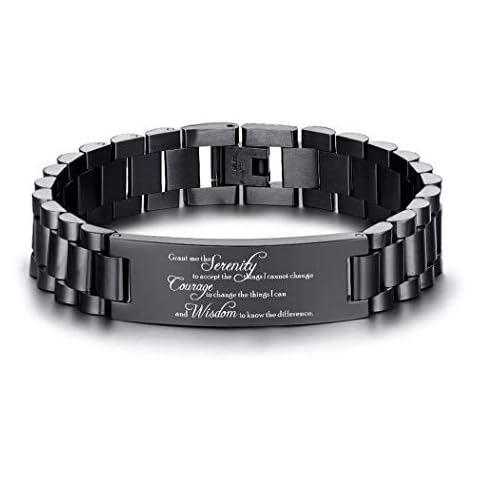 Inspirational Stainless Steel Bracelet for Men Cover