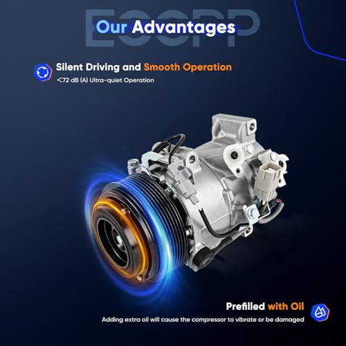 Image of ECCPP A /C Compressor with Clutch 2006-2015 Fit for Lexus GS350 IS350 3.5L AC Compressor