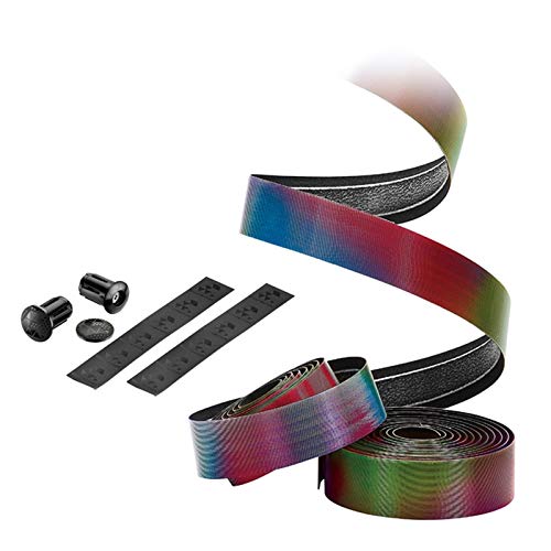 YFCTLM Lenker Lenkerband Bar Tape mit Halo-Touch-Regenbogen/Sturm Rennrad Bunte Lenkerband 3mm PU Bio-Gel Padded (Color : GOlden) Sport & 