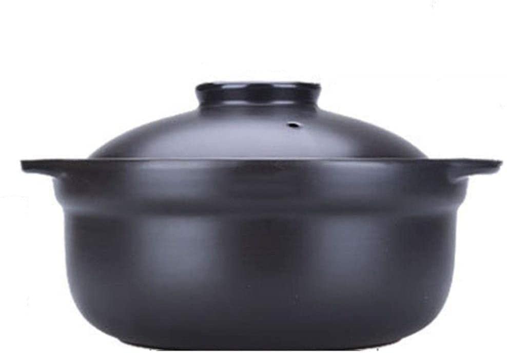 Cocotte en terre cuite noire 1,3L pour cuisine saine et mijotés au quotidien