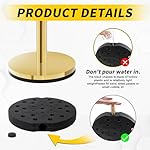 Gold Stanchions, Red Carpet Ropes and Poles, Stainless Steel Barriers for Party, Museums, Wedding, Easy Connect Assembly, 2PCS - Image 2
