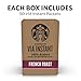 Starbucks VIA Instant Coffee, Dark Roast Coffee, French Roast, 100% Arabica, 1 box (50 packets)
