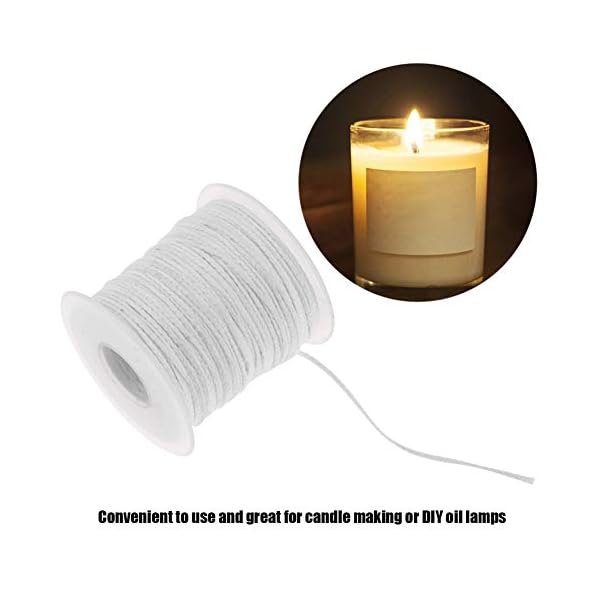 Geflochtenes Design ohne Wachs Kerzendocht Baumwolle für DIY Öllampen Kerze DIY Liebhaber – Bild 7