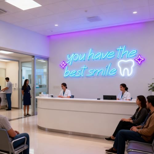 XIMAQIS You Have The Best Smile Neon Sign 35-Inch LED