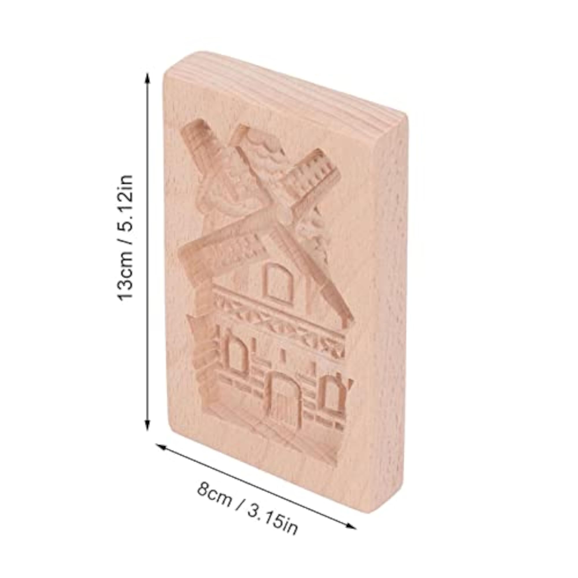 Personalized Wooden Cookie Cutter, Windmill Design