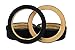 Nippon America 8 Pieces 6.5 Inch MDF Wood Speaker Spacer Rings with Black Carpet 4 Pairs -RING-065Cbk