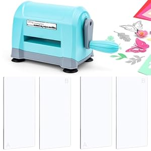 Mini Manual Die Cutting Machine, Portable Die Cut and Embossing Machine for Card Making Scrapbooking Paper Crafting Mini Die Cuts Machine Works with Dies and Folders That Are 3″ Wide or Smaller