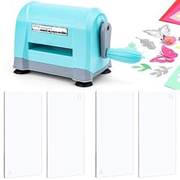 Mini Manual Die Cutting Machine, Portable Die Cut and Embossing Machine for Card Making Scrapbooking Paper Crafting Mini Die Cuts Machine Works with Dies and Folders that are 3" Wide or Smaller