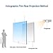 Holographic Rear Projection Film Self Adhesive Projector Sticker for Home Cinema, Exhibition Conference and Office Presentation, White, A4 Sample, 8.3Inchx11.7Inch