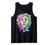 Trippy Melting Greek Masks EDM Rave Art
