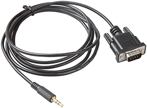 LIANSHU DB9 Male to DC3.5mm Male Serial RS232 Cable 6feet DB9 Male to 3.5mm Serial Cable L= 6FT Black