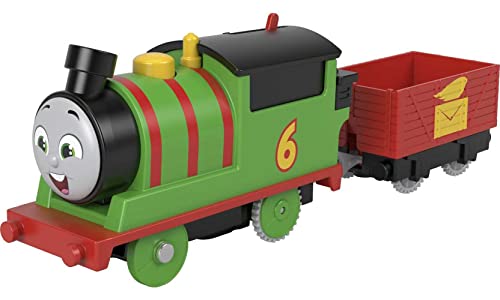 Thomas & Friends Gemotoriseerde speelgoedtrein Percy Batterij Aangedreven Motor met Tender voor Kleuterschool Pretend Play Leeftijden 3+ Jaar, HDY60 - Image 6
