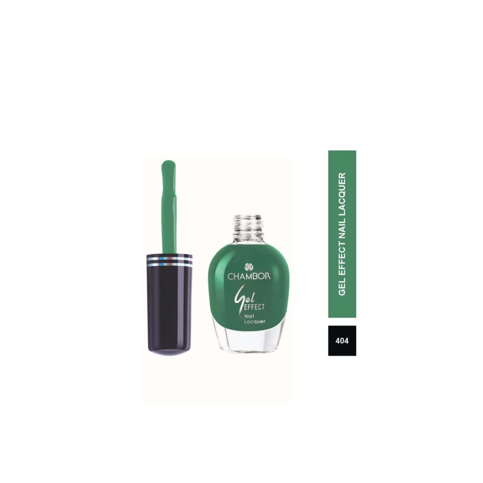 Chambor Gel Effect Nail Lacquer, Green No.404, 10 ml