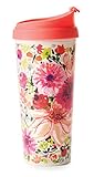 Kate Spade New York Women's Insulated Thermal Travel Mug Tumbler, 16oz, Dahlia