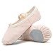 Chaussures de Ballet Fille Chaussures de Pilates Split Plate Fille Chaussures de Danse Gymnastique Yoga Chaussons (28 EU-Longueur du pied-18 cm(Tag 29), A#Nu(Toile en Coton))