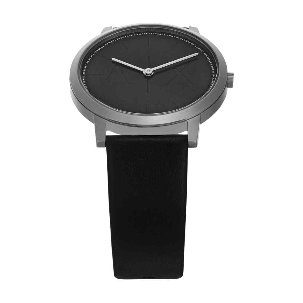 Armani Exchange Orologio da uomo, movimento al quarzo a due lancette e cassa da 40 mm con cinturino in acciaio inossidabile o in pelle
