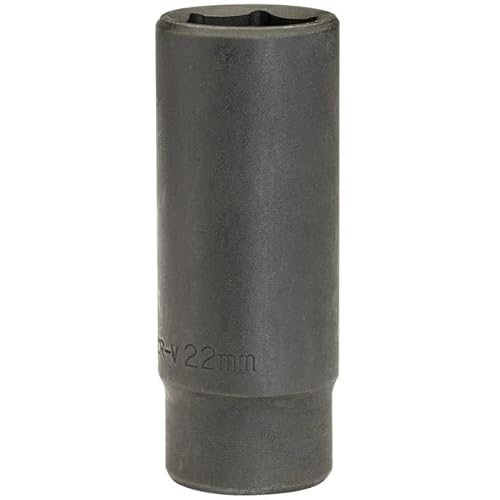 Draper Expert HI-TORQ® 1/2" 22mm Deep Impact Socket | 6 Point Hex Socket | Chrome Vanadium Steel Wrench Accessory | 12745