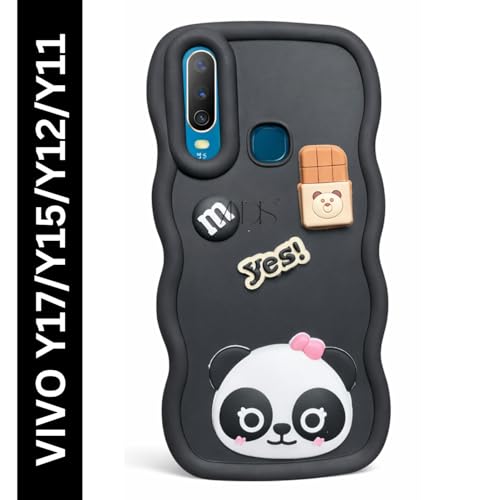 Image of Fancy Back Cover for Vivo Vivo Y17 /Y15 /Y12 /11 (Black)