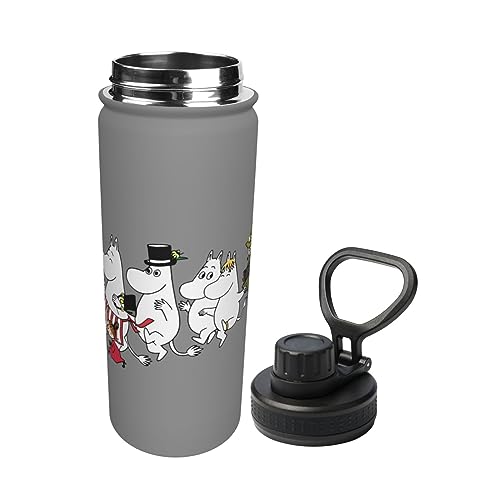 マグボトル ムーミン リトルミイ 水筒 530ml 大容量 真空 断熱 保温 保冷 スポーツボトル 直飲み スクリュー 2重構造 広口 ステンレスボトル 魔法瓶 ハンドル付 おしゃれ 軽量 オシャレ 大人 子供用 洗いやすい