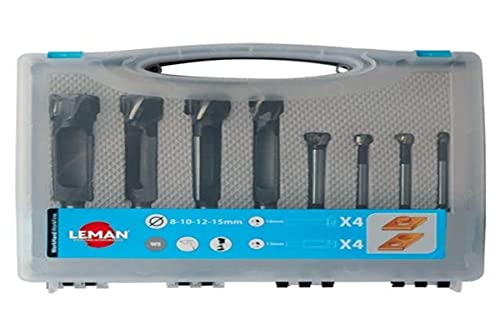 Coffret 4 Mèches à Bouchonner et 4 Mèches à Façonner à Fond Plat