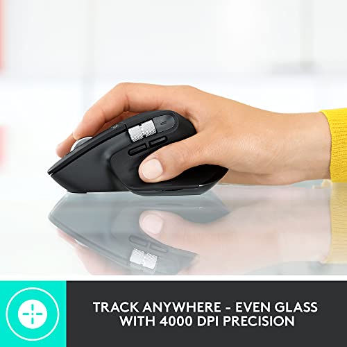 Image of Logitech MX Keys Advanced Wireless Bluetooth USB-C Keyboard and Mouse Set for PC /Mac /Laptop, Windows /Linux /iOS /Android with MX Master 3 Wireless Mouse(Dark Grey)