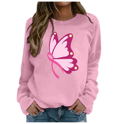 Sweat cancer du sein femme élégant pour afficher fièrement votre soutien au ruban rose