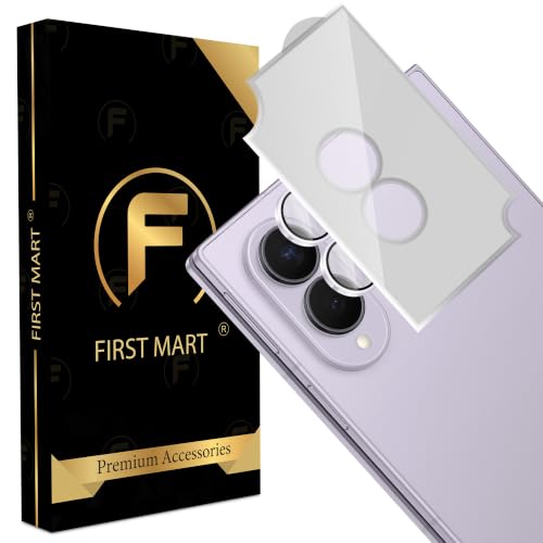 Image of FIRST MART Camera Lens Protector for Samsung Galaxy Z Fold 8 | Purple AR+AF Camera Rings with Auto-Align Frame, 9H Tempered Glass, Scratch Resistant, Case-Friendly | Pack of 1