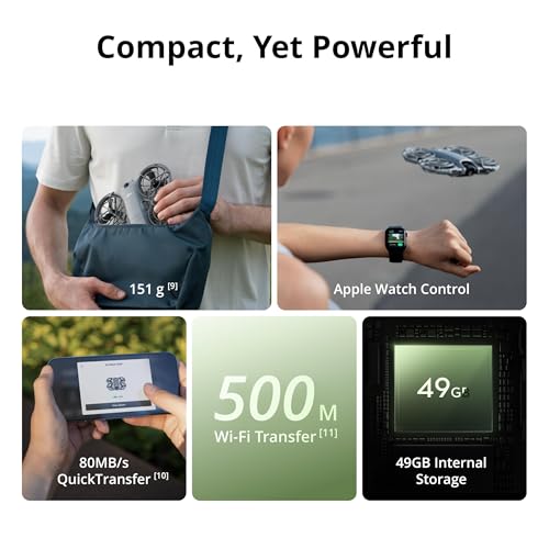 DJI Neo 2 Drone Fly More Combo 4K Camera Bundle with Tech Smart USA Drone Essentials Plus Software Bundle + Deco Gear Drone Landing Pad + Deco Essentials CPS 2 Year Protection Pack + Sling Backpack - image 8
