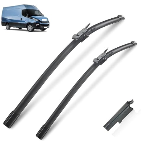 Balais d'essuie-glace Iveco Daily avant en caoutchouc souple silencieux