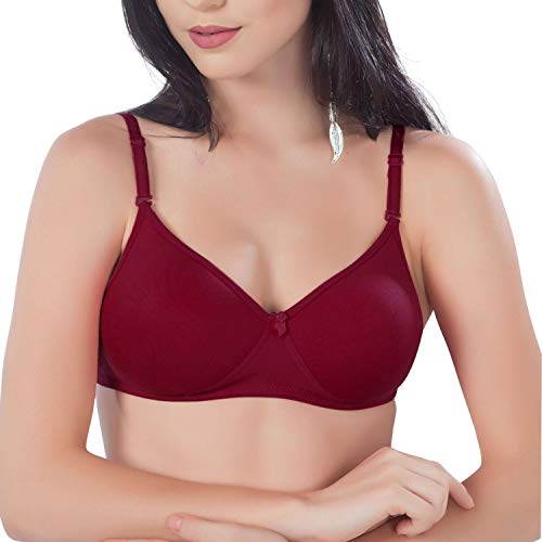 Image of SCTC 100% Cotton Girls /Women's Everyday Wire Free (Non Wire) Non Padded B-Cup Seamless | T-Shirt | Full Coverage Bra Pack of 1 Color:: (May be Vary)