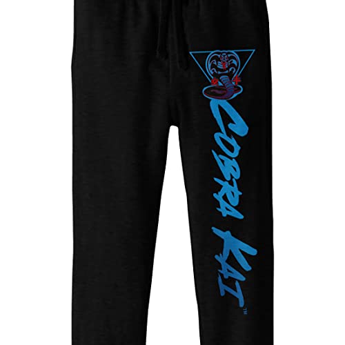 Bioworld Cobra Kai Vertical Logo Youth Black Graphic Jogger Pants2