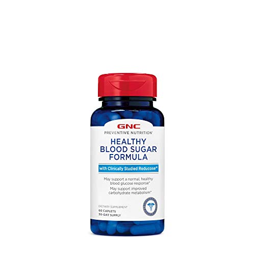 GNC Preventive Nutrition Healthy Blood Sugar Formula with Reducose, 60 Caplets, Supports Normal, Healthy Blood Glucose Response GNC Preventive Nutrition Healthy Blood Sugar Formula with Reducose, 60 Caplets, Supports Normal, Healthy Blood Glucose Response