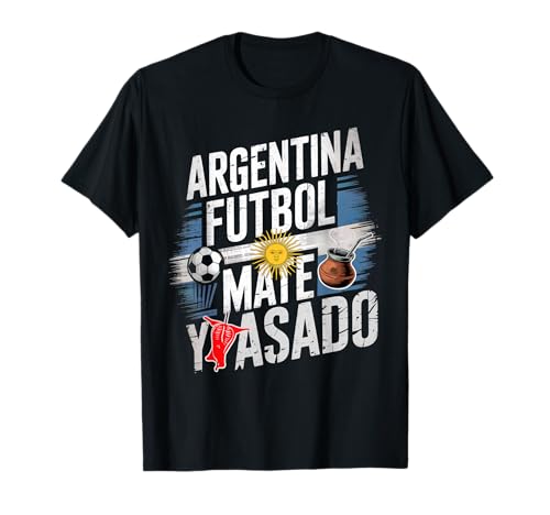 Argentina Futbol Mate Asado | Regalo Argentino Tradicional Camiseta