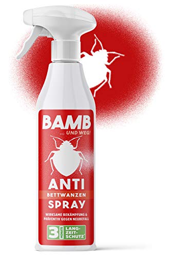 bamb Bettwanzenspray für Matratzen & Wohnung - 500ml Anti Bettwanzen Spray zur Bettwanzen Bekämpfung - Mittel gegen Bettwanzen Cover