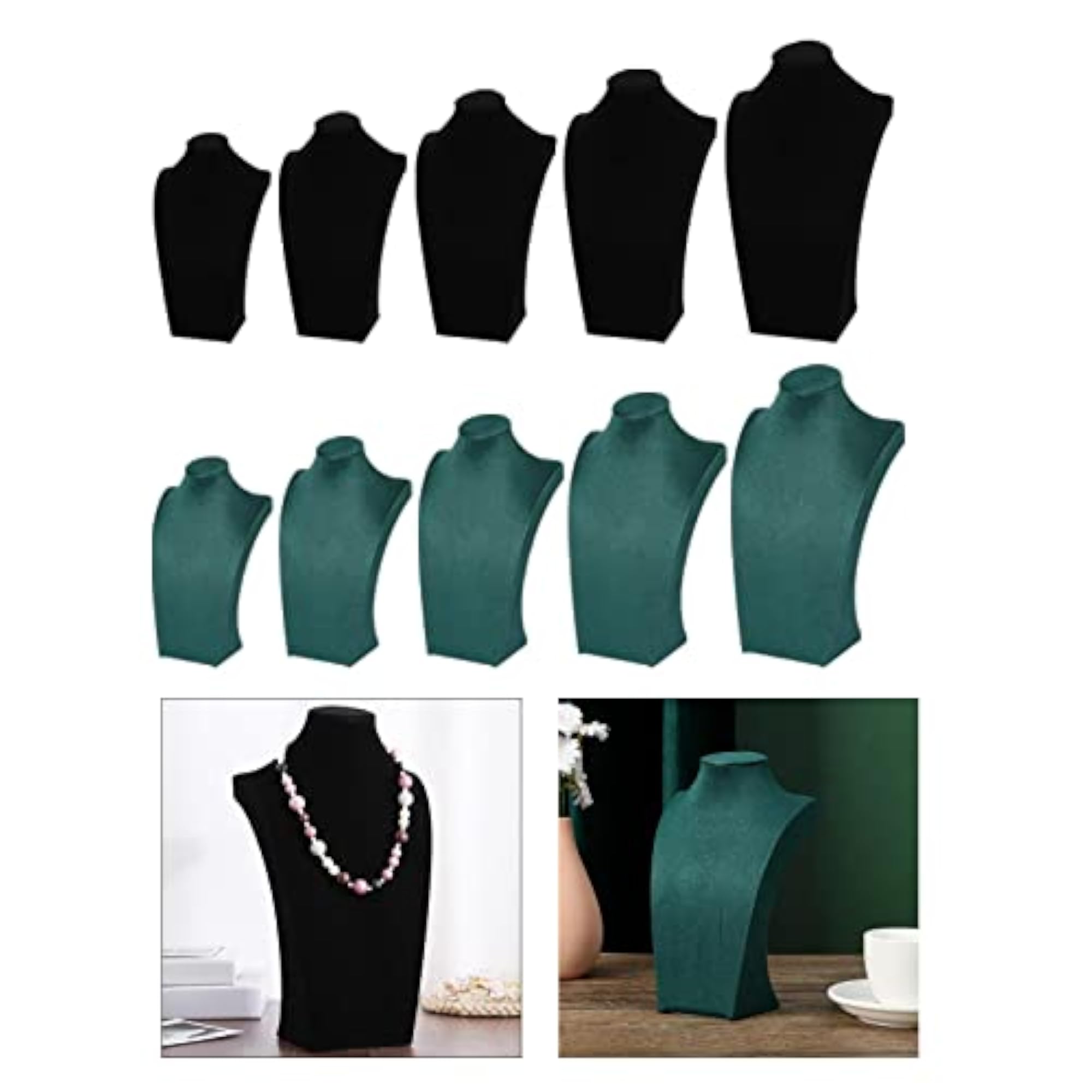 Necklace Pendant Chain Jewelry Bust Mannequin Display