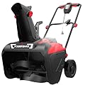 PowerSmart Electric Snow Blower, Corded Single Stage Snow Thrower, 21-Inch, 15-Amp, with LED Light for Yard Driveway