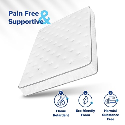 Olee Sleep 10 Inch Plush Cloud Hybrid Queen Mattress