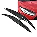 LIUJTAO Adesivo Palpebra sopracciglio Faro Auto Nero Brillante per Ford Fiesta MK7.5 MK8 2012-2017 Brightblack